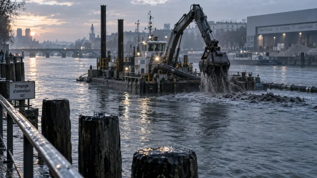 Dragage du port de Rouen : Dragages-Ports mutualise les moyens, les membres arment les navires