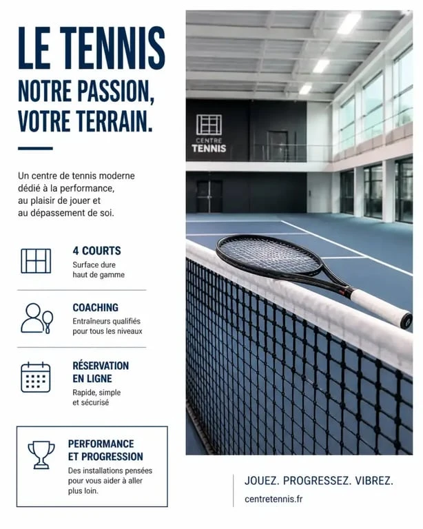 Installations du Rouen Port Tennis Club avec courts couverts