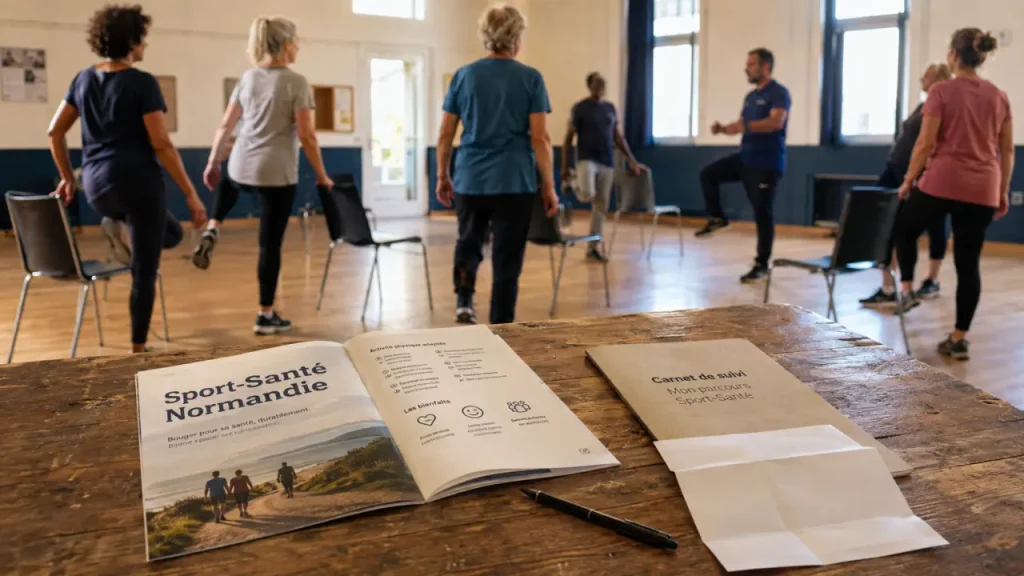 Sport santé normandie : brochure et suivi en salle, lutte contre la sédentarité