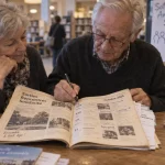 animation senior sotteville les rouen, seniors consultant le programme mensuel en mairie