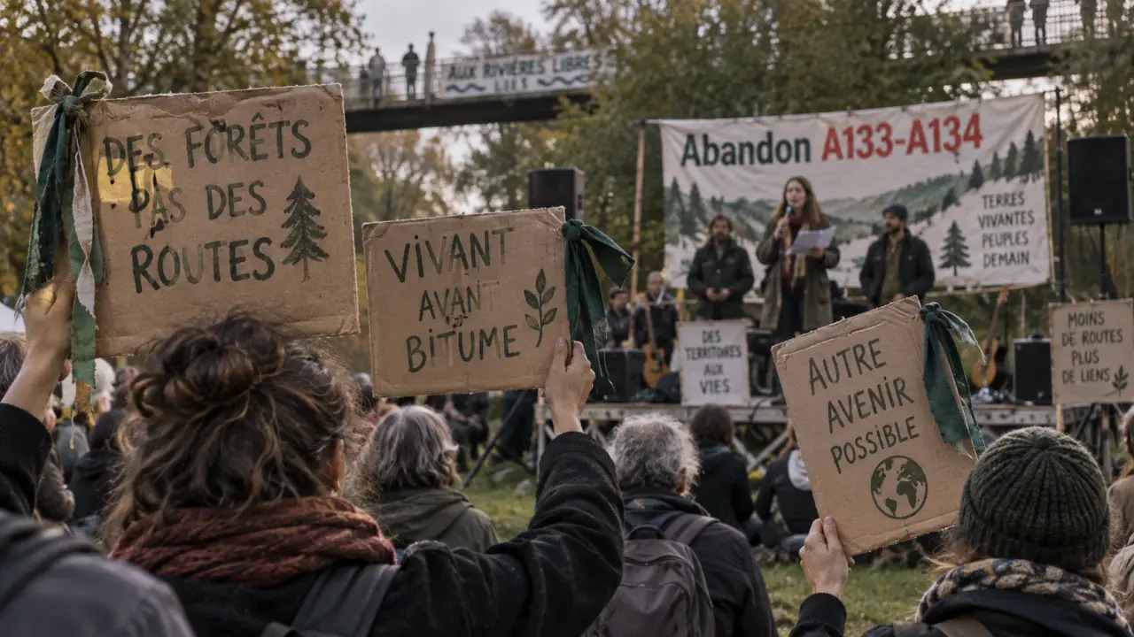 Contournement Est de Rouen : les opposants célèbrent l’abandon du projet