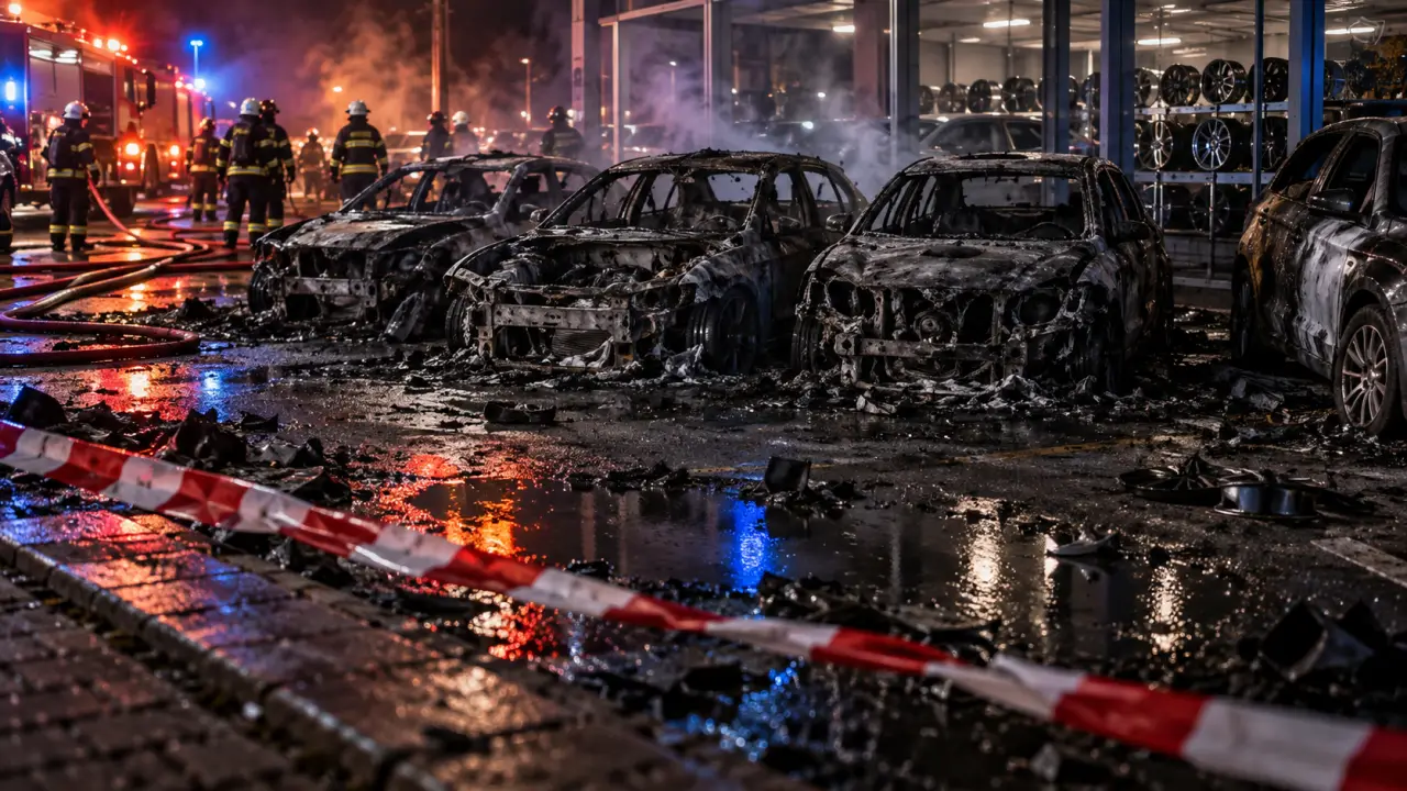 Oissel : cinq véhicules détruits par un incendie