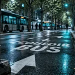 Route de Bonsecours à Rouen : le couloir bus prolongé vers Saint-Paul